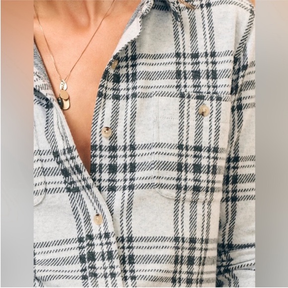 Faherty Legend Sweater Shirt Snowonder Plaid Medium - Picture 3 of 15